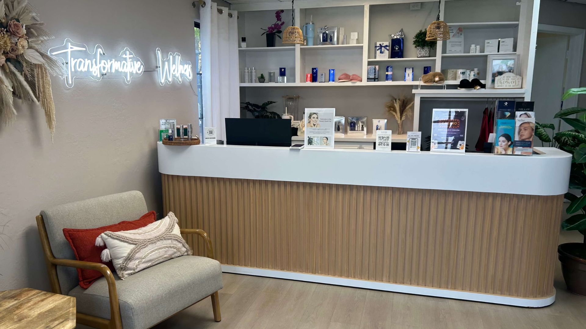 Transformative Wellness lobby and reception area